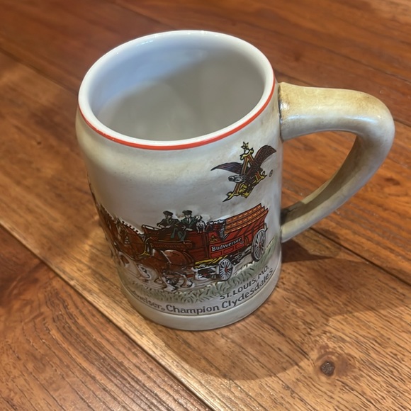 Ceramarte Budweiser Champion Clydesdales St. Louis Missouri Stein 1980 - Picture 11 of 13